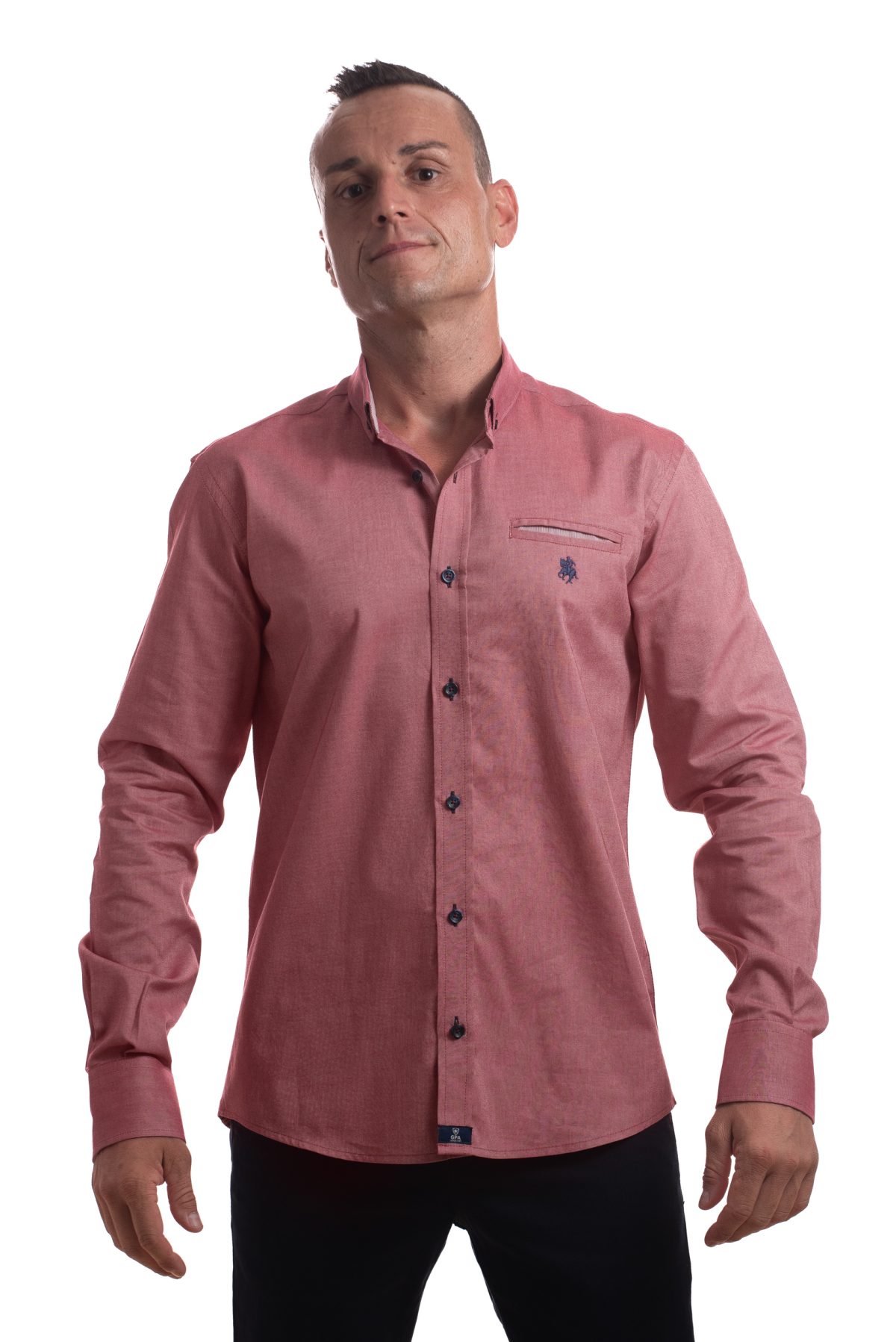 Camisa para hombre - Color Granate Oxford GPA Man
