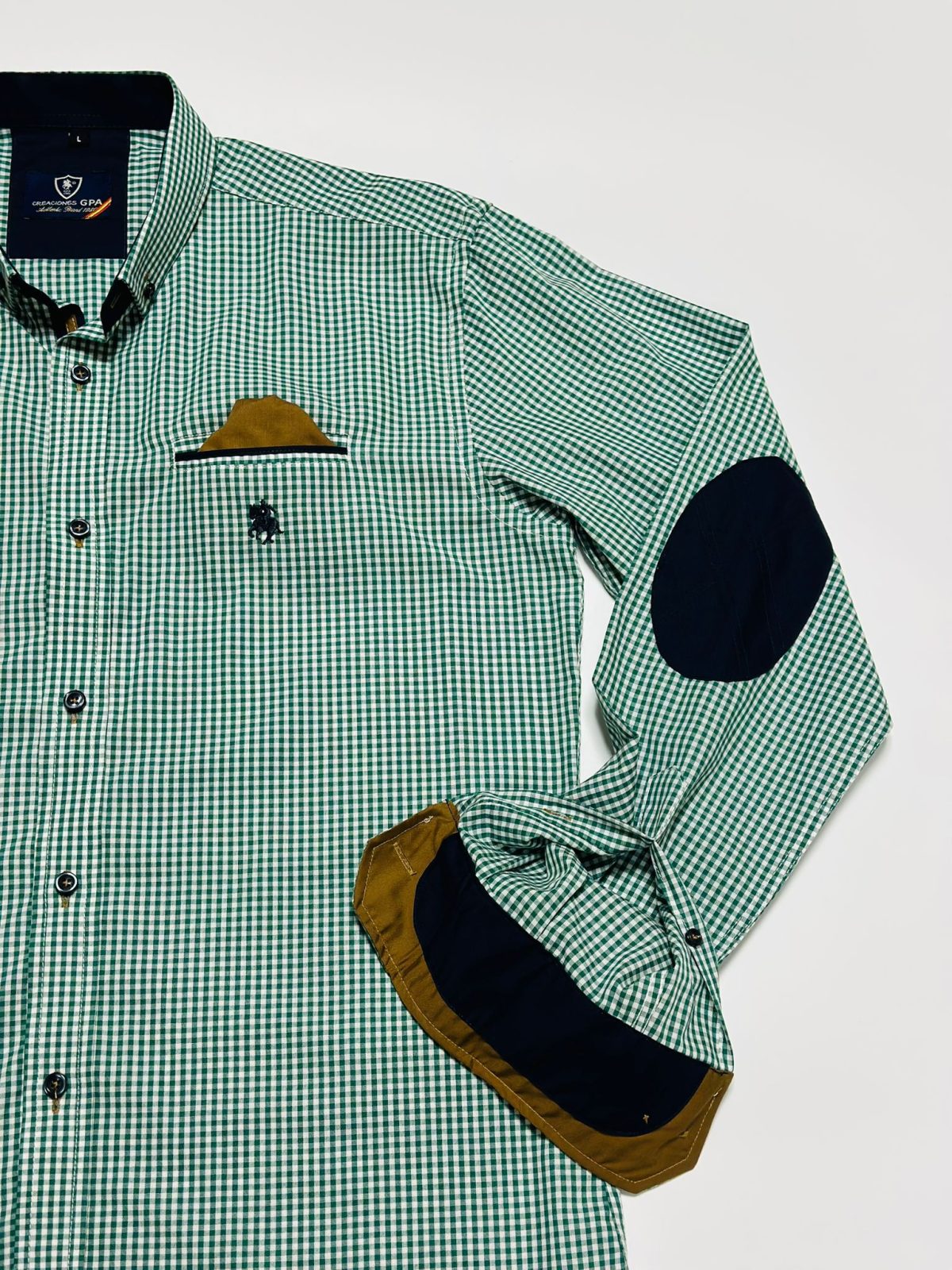 Camisa para hombre - Color Vichy Verde GPA Man