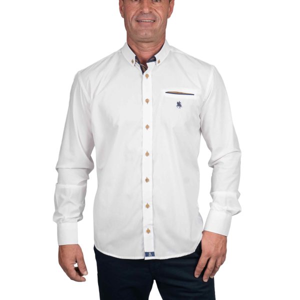Camisa Camisa con codera – BLANCO
