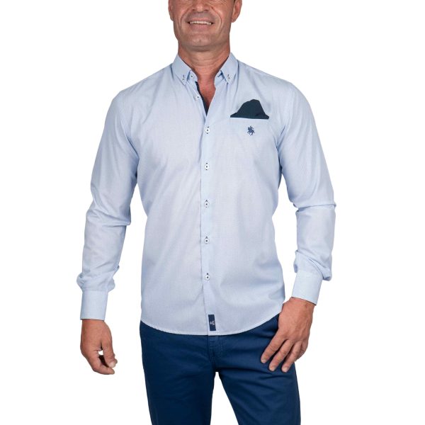 Camisa Micro - ESPIGA AZUL