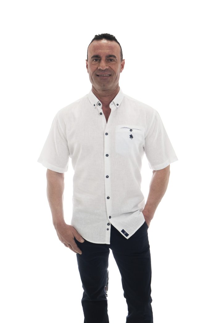 Camisa Manga  Corta Lino Blanco