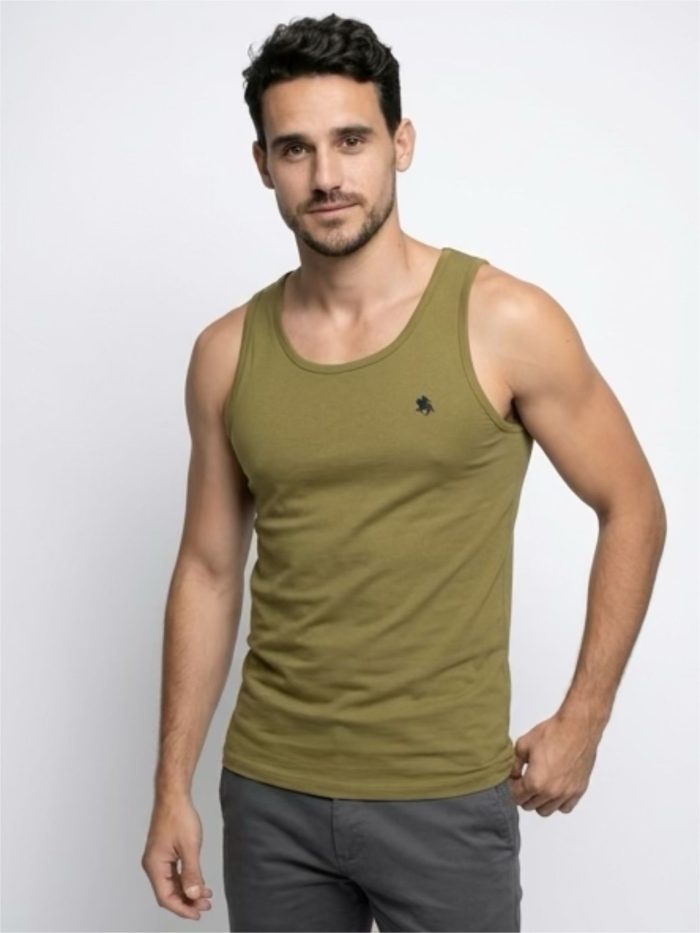 Camiseta tirante, ocre