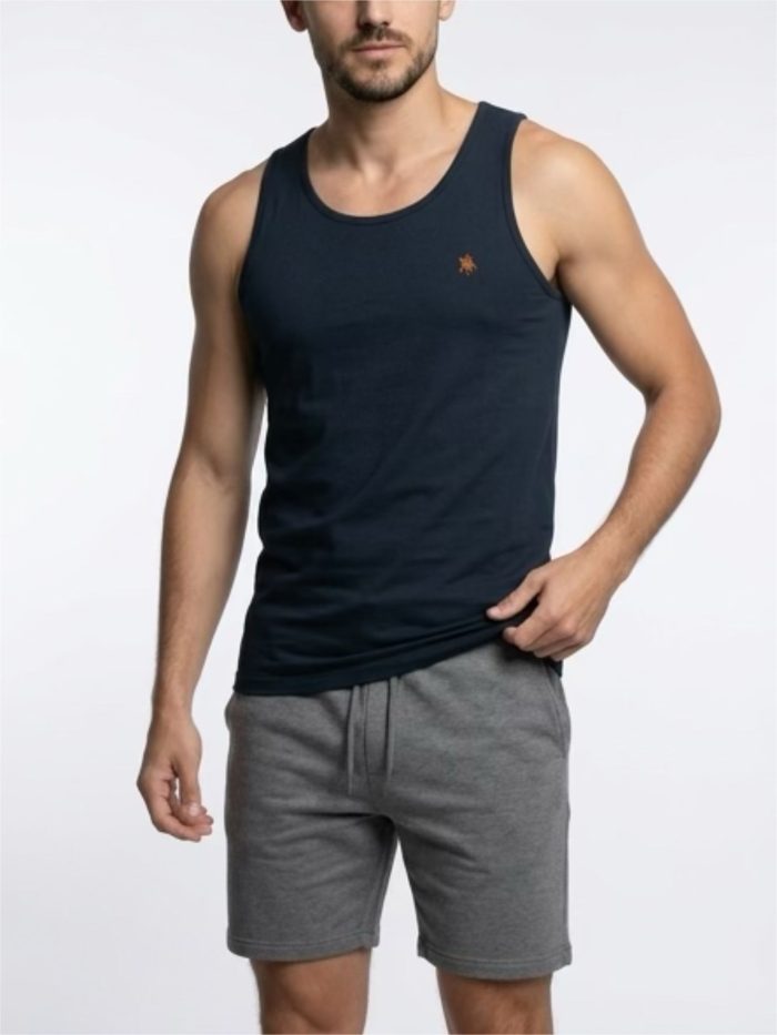 Camiseta tirante azul marino