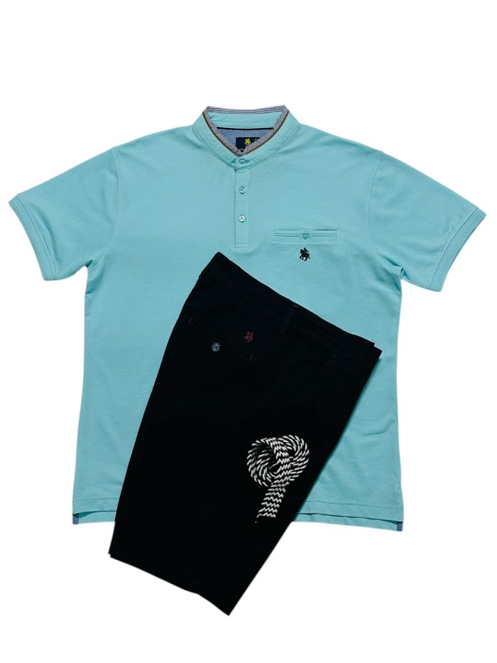 Polo Maho turquesa, Bermuda marino